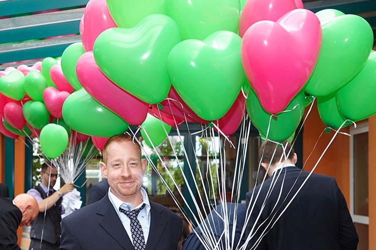 Hochzeitsparty im Weingut Schröder aufgenommen von den Fotostudio und Filmstudios BlickFang2 aus Weinheim und Andernach